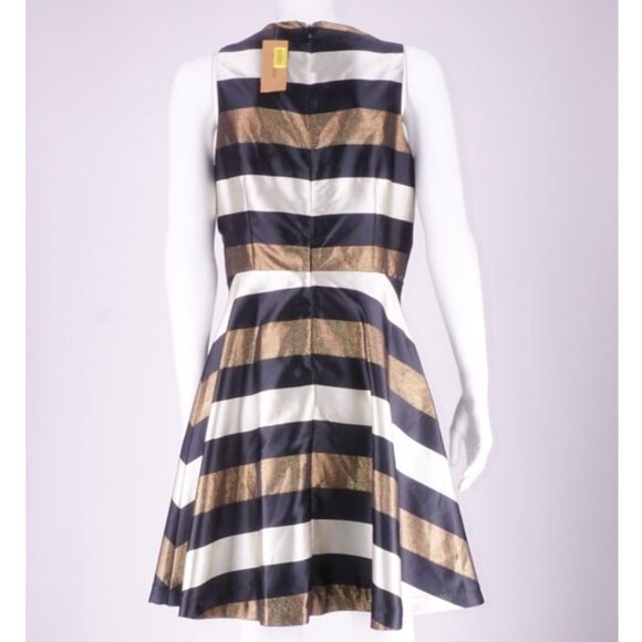 NWT Cremieux Jocelyn Dress- Black/ Bronze/ Ivory - Picture 5 of 5